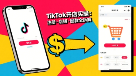 TikTok从开店到投流的进阶课,从基础实操到高阶技巧一网打尽-凌云网创