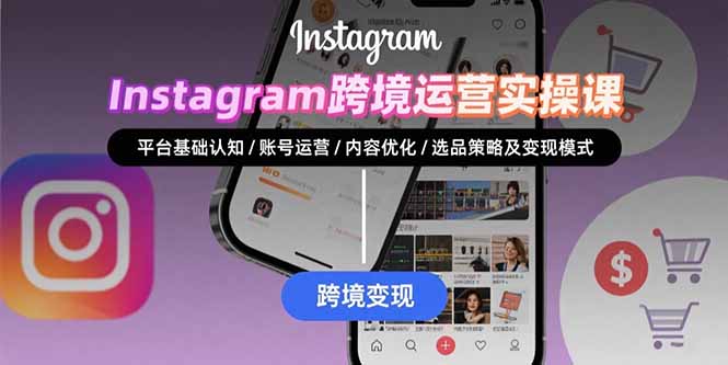 Instagram跨境运营实战：平台认知/账号运营/内容优化/选品策略及变现模式-凌云网创