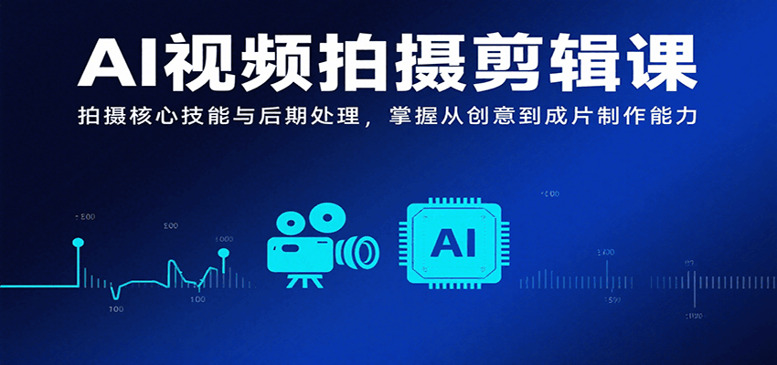 AI视频拍摄剪辑课,拍摄核心技能与后期处理,掌握从创意到成片制作能力-凌云网创
