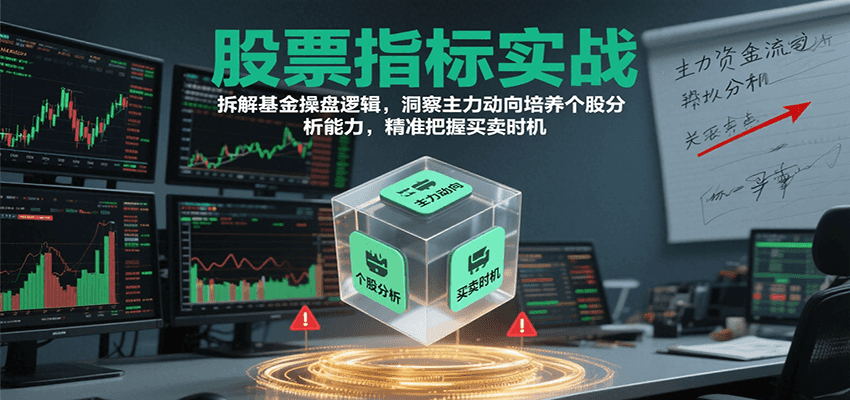 股票指标实战，基金操盘逻辑拆解，洞察主力动向培养个股分析能力把握买卖时机（更新）-凌云网创